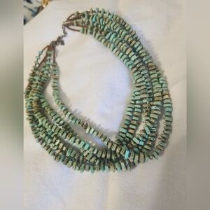 Silpada Green Multi-Strand Necklace